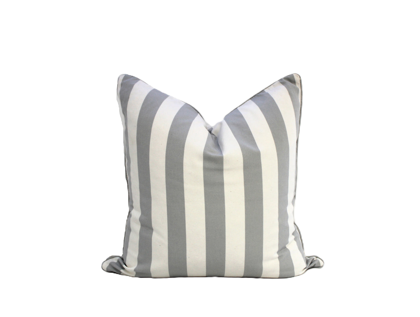 Grey Stripe Cushion Cover by Acacia Textiles