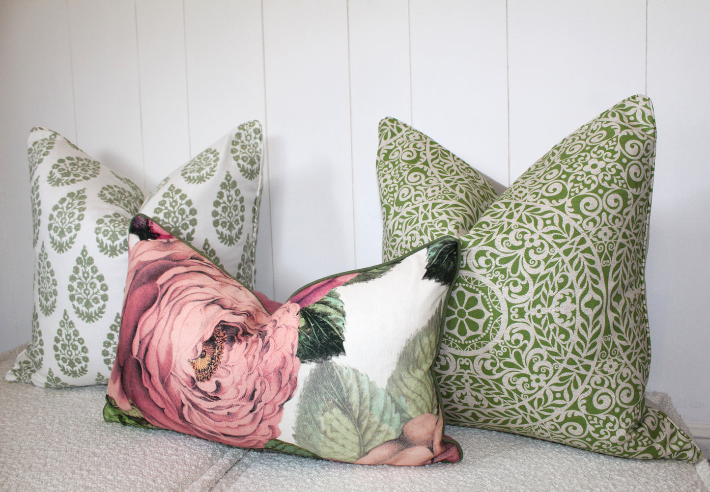 Designers Guild - The Rose - FJD6006/02 Tuberose Cushion covers. Made in Australia