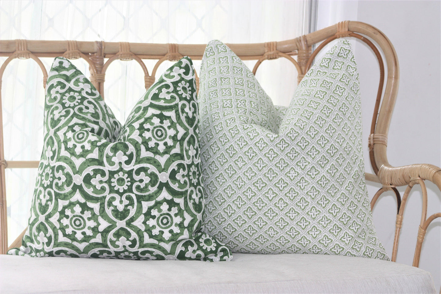 Small Geometric Forest Cushion Cover 50x50