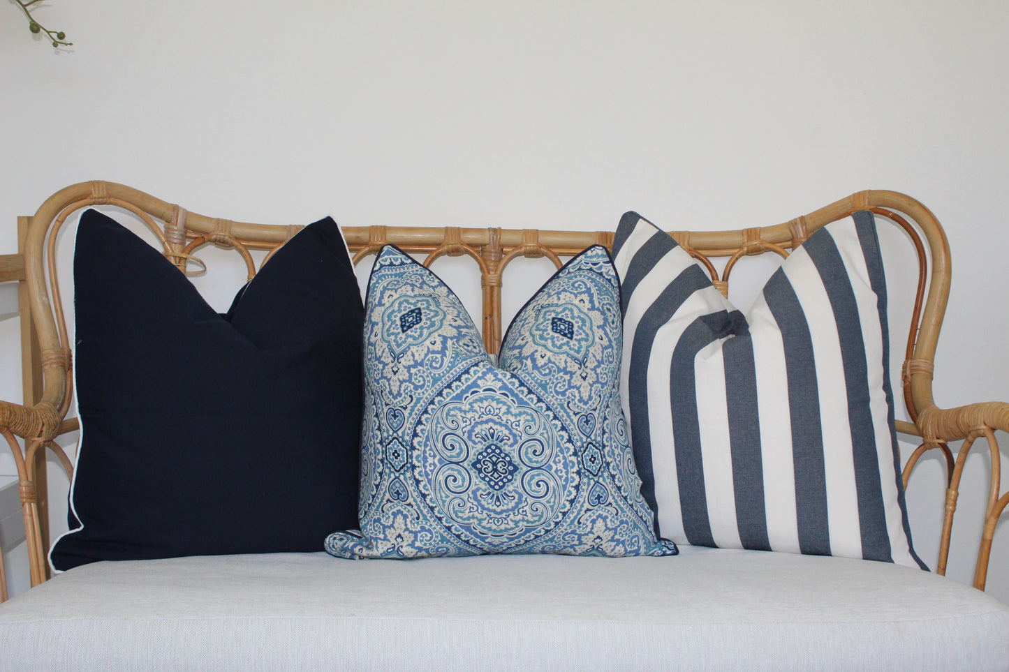Damask Hampton Style cushion cover