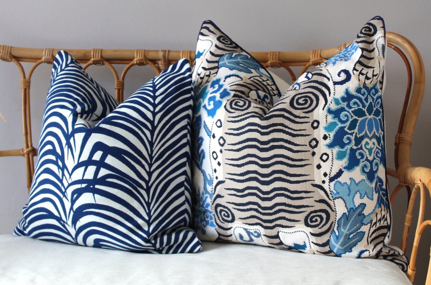Zebra Palms Cushion covers by Schumacher (55x55)