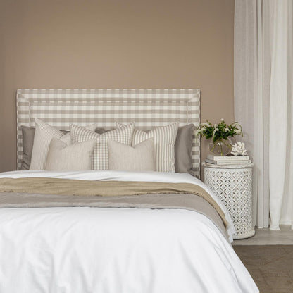Beige Stripe Cushion Cover by Acacia Textiles