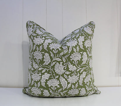 Olive Green Mini Floral by Laura & Kiran