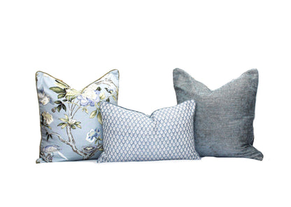 Duckegg Leaf Basketweave Cushion Covers