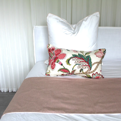 Dusty pink Bed runner