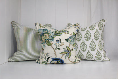 Meera Sage green cushion covers