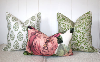 Meera Sage green cushion covers