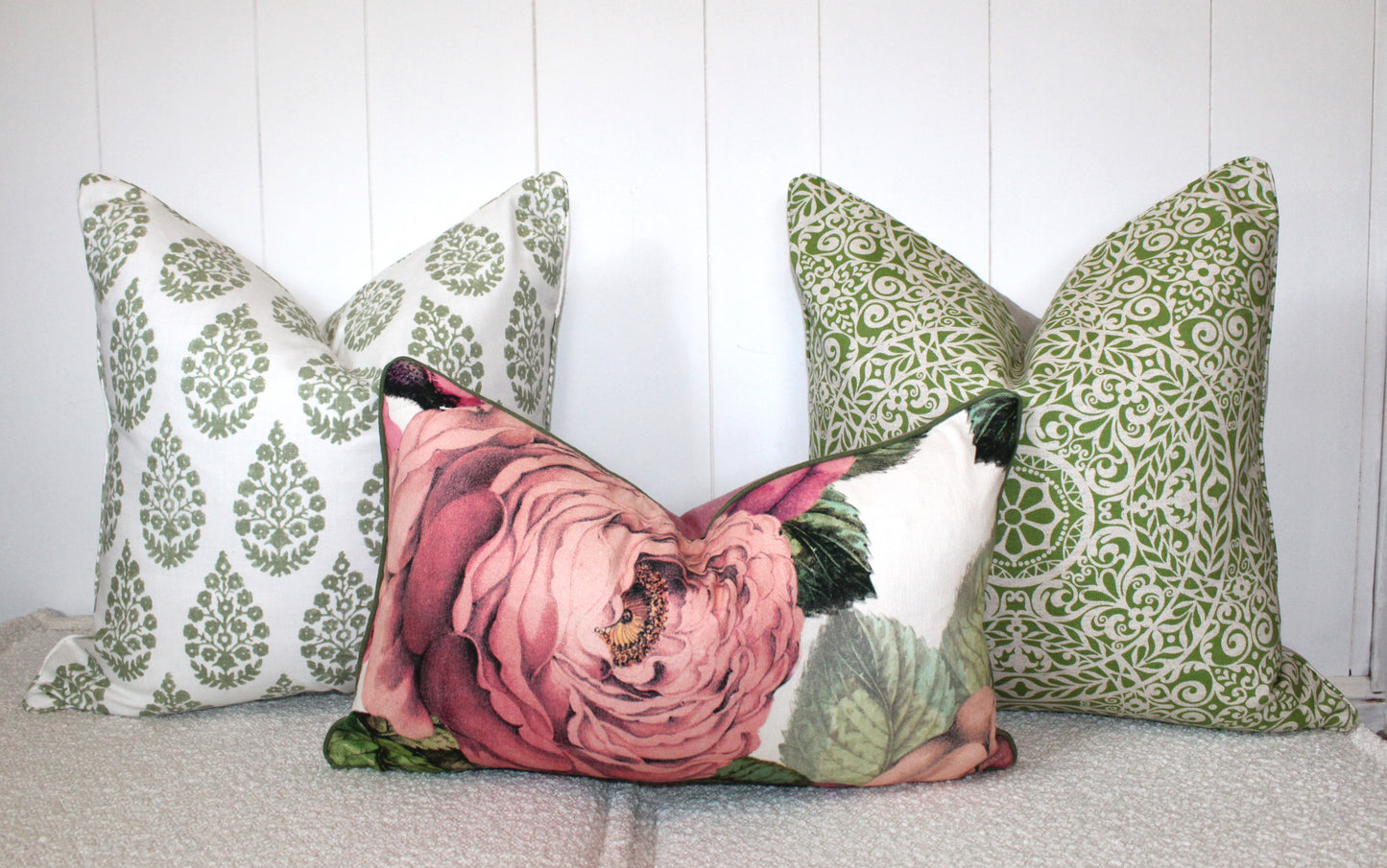 Designers Guild - The Rose - FJD6006/02 Tuberose Cushion covers. Made in Australia