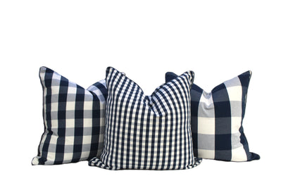Nelson Navy Check by Acacia Textiles