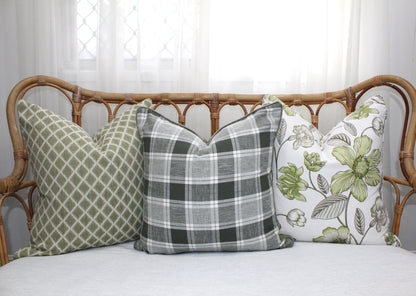 Sage Floral Cushion Covers by Laura & Kiran