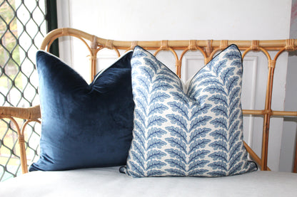 Woodcote Navy Misty Olive Green  Cushion covers