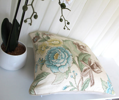 Limited edition 100% linen Jacobean cushion covers Made in Australia