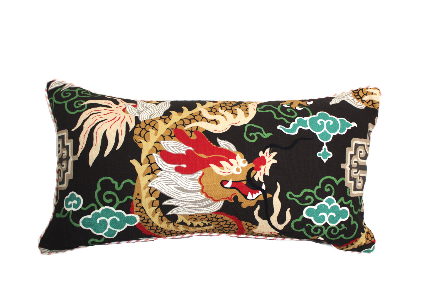 Jai Green Dragon Cushion cover