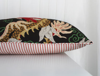 Jai Green Dragon Cushion cover