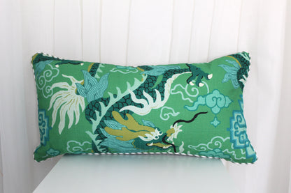 Jai Green Dragon Cushion cover
