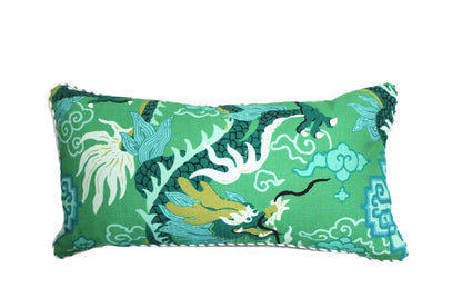Jai Green Dragon Cushion cover
