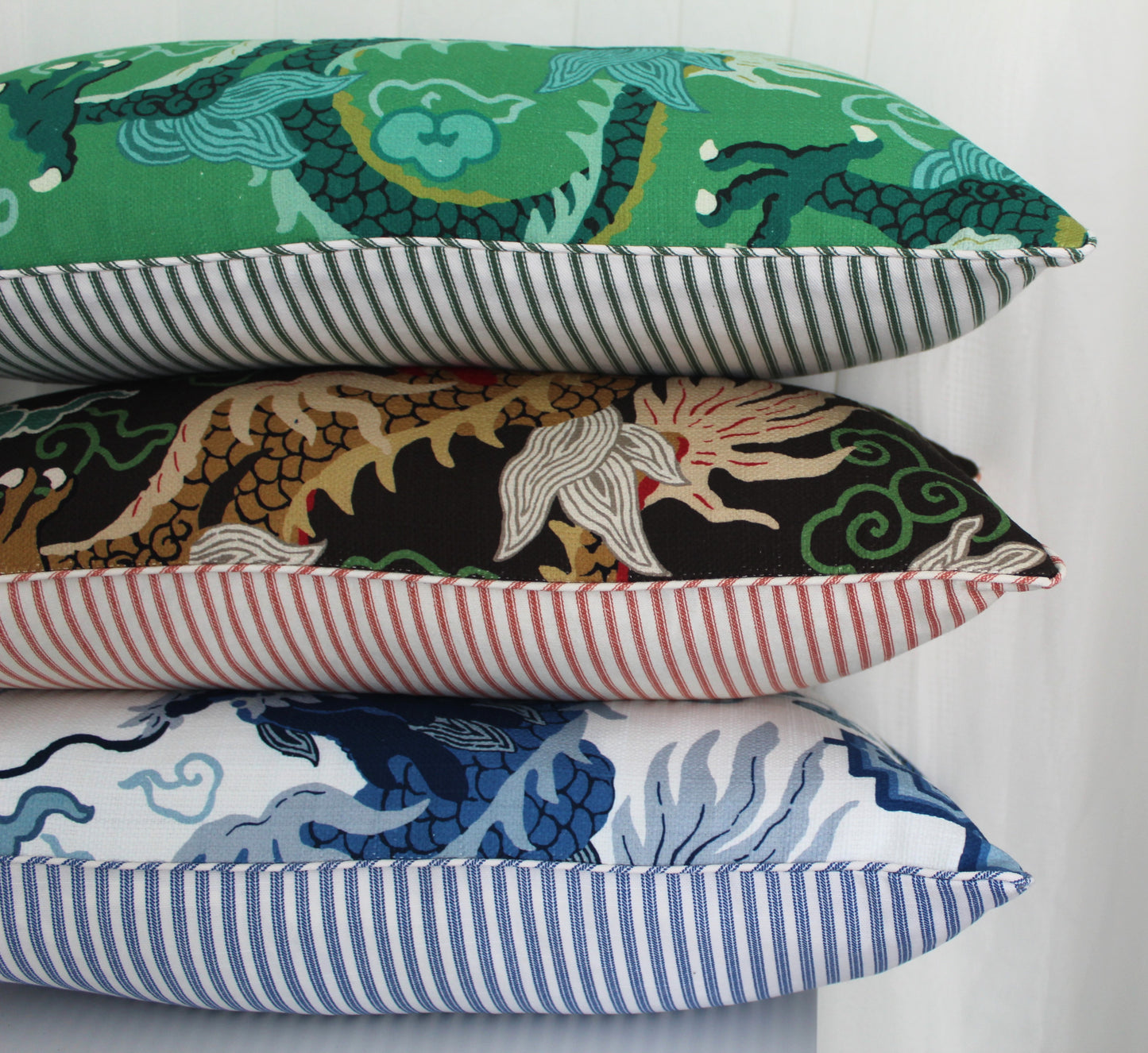 Jai Green Dragon Cushion cover