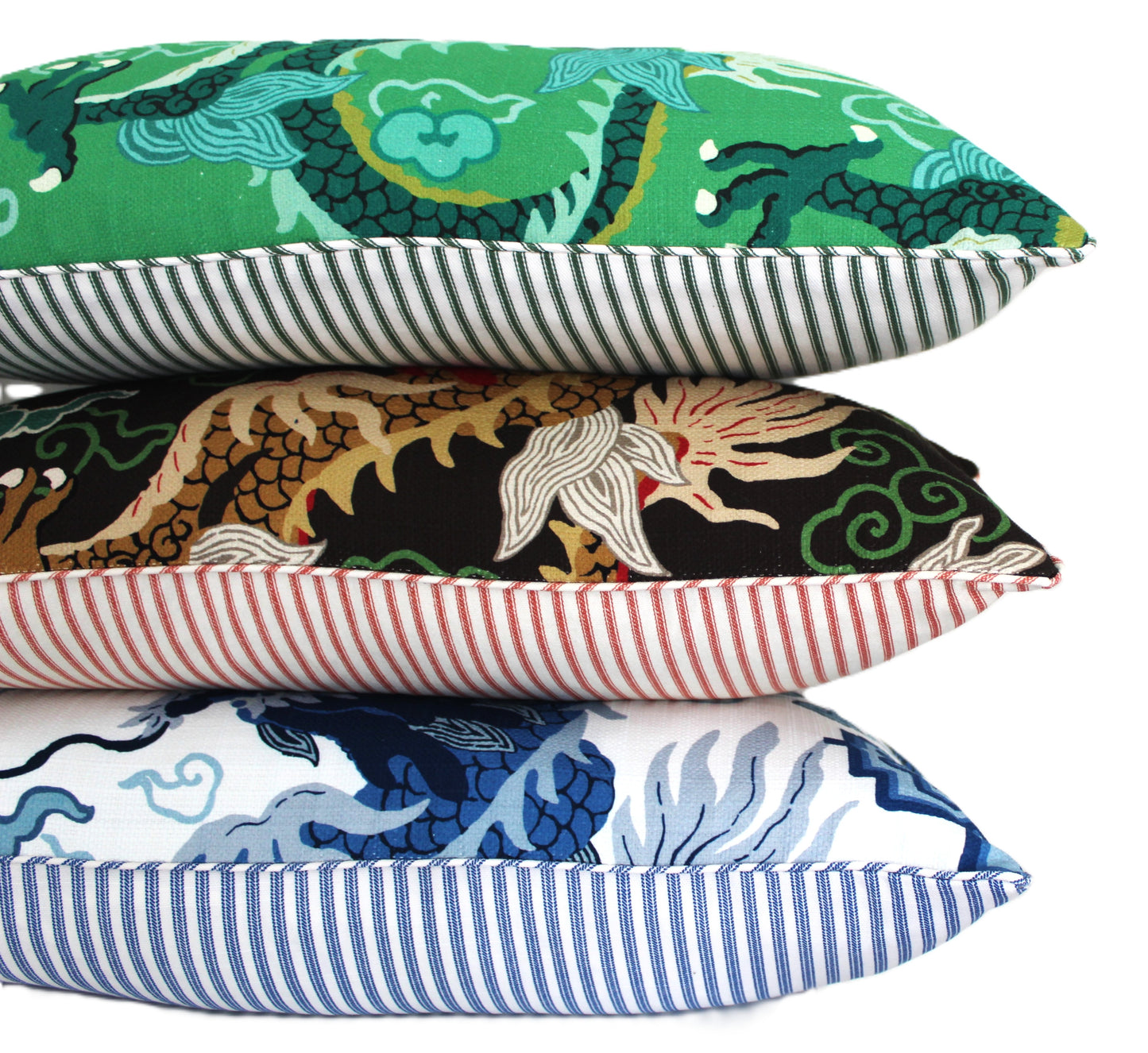 Jai Green Dragon Cushion cover