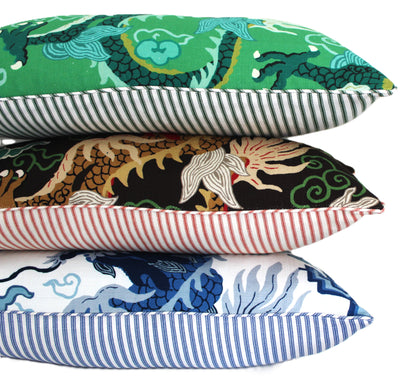 Jai Green Dragon Cushion cover