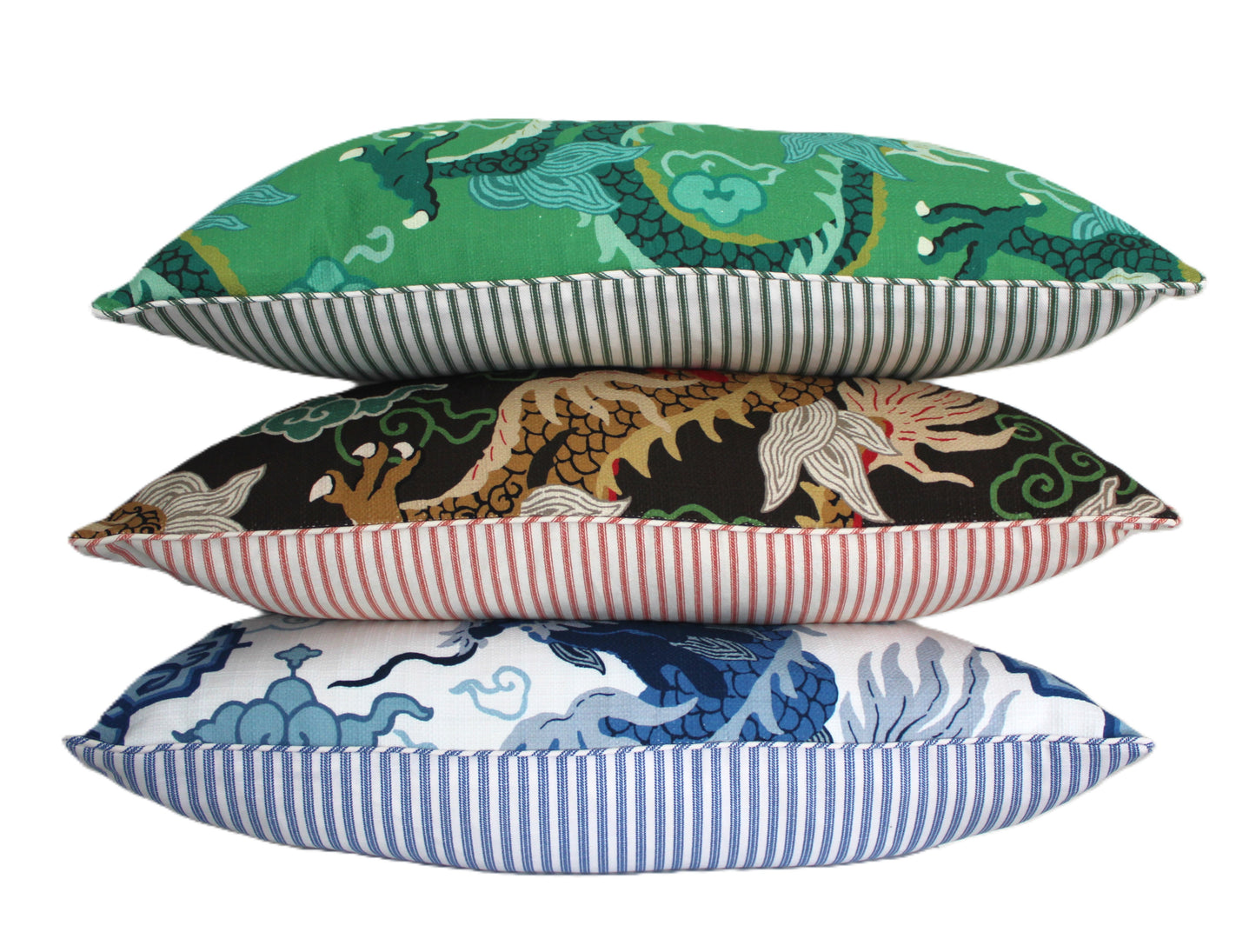 Jai Green Dragon Cushion cover