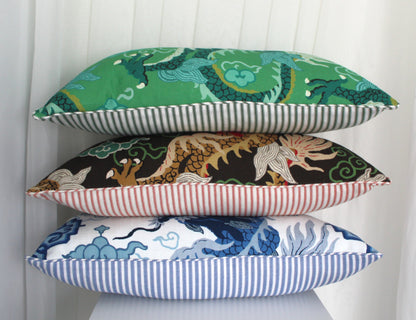 Jai Green Dragon Cushion cover