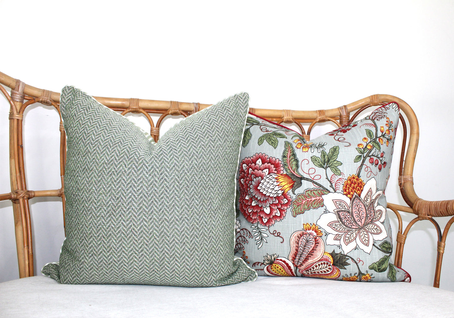 Coney Olive Reversible Cushion Covers by Warwick Fabrics