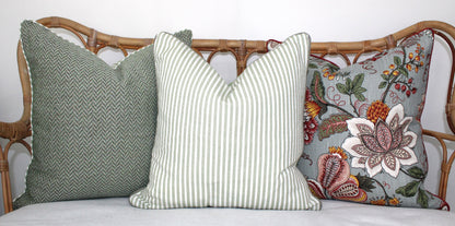 Coney Olive Reversible Cushion Covers by Warwick Fabrics