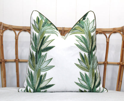 Eucalyptus Green Embroidered Cushion covers 60x60