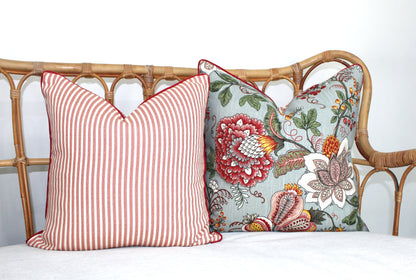 Houndstooth cherry red Cushion Cover