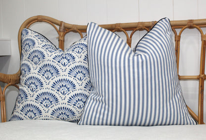 Amelia Twill in Blue Cushion covers 40x40
