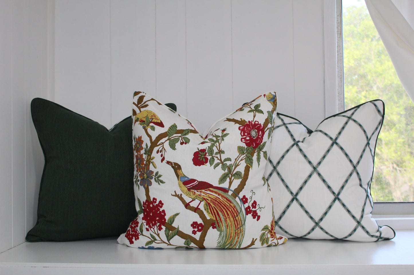 AUBREY Forest Embroidered Cushions covers