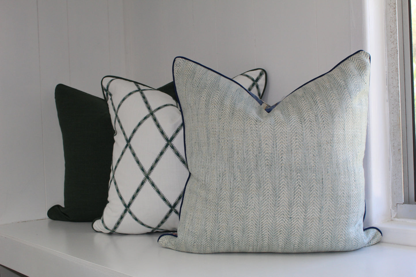 AUBREY Forest Embroidered Cushions covers