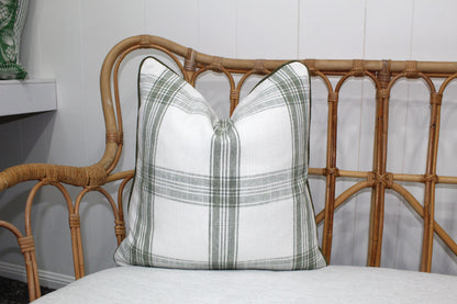 Large Bold Check Forest Green Cushion covers by Charles Parsons