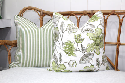 Sage Floral Cushion Covers by Laura & Kiran