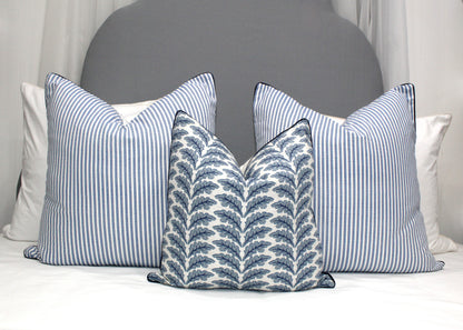 Woodcote Navy Misty Olive Green  Cushion covers