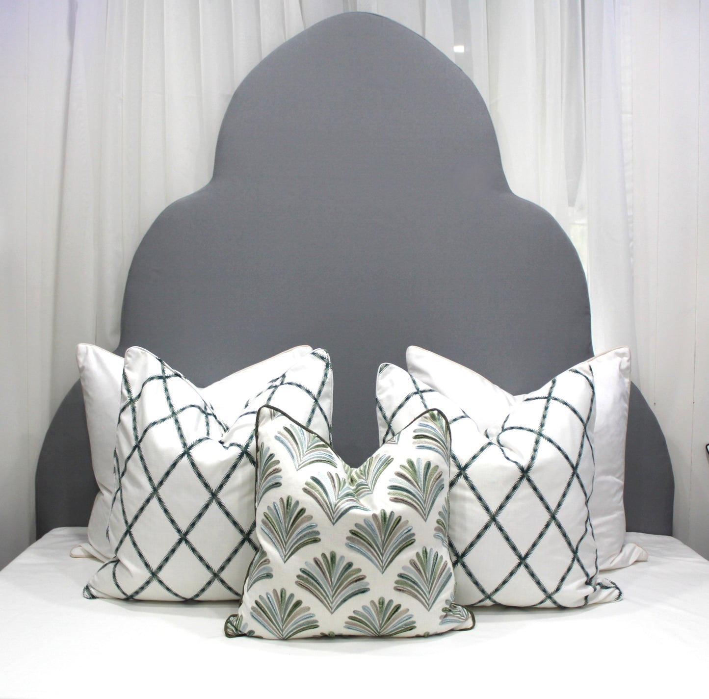 AUBREY Forest Embroidered Cushions covers