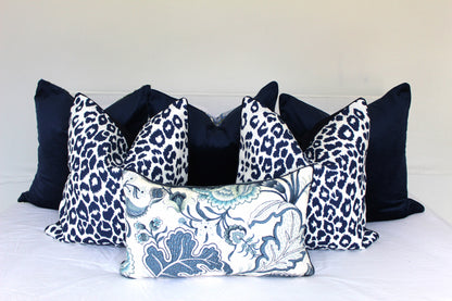 Iconic Leopard in Ink cushion Covers 50x50by Schumacher