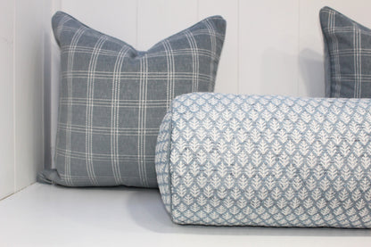 Duckegg Leaf Basketweave Cushion Covers