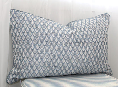 Duckegg Leaf Basketweave Cushion Covers