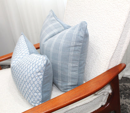Duckegg Leaf Basketweave Cushion Covers