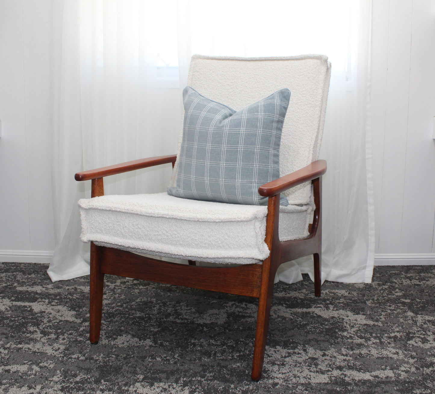 Duckegg Plaid Textured Cushion Covers