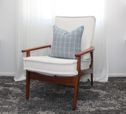 Duckegg Plaid Textured Cushion Covers