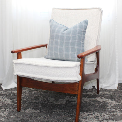 Duckegg Plaid Textured Cushion Covers