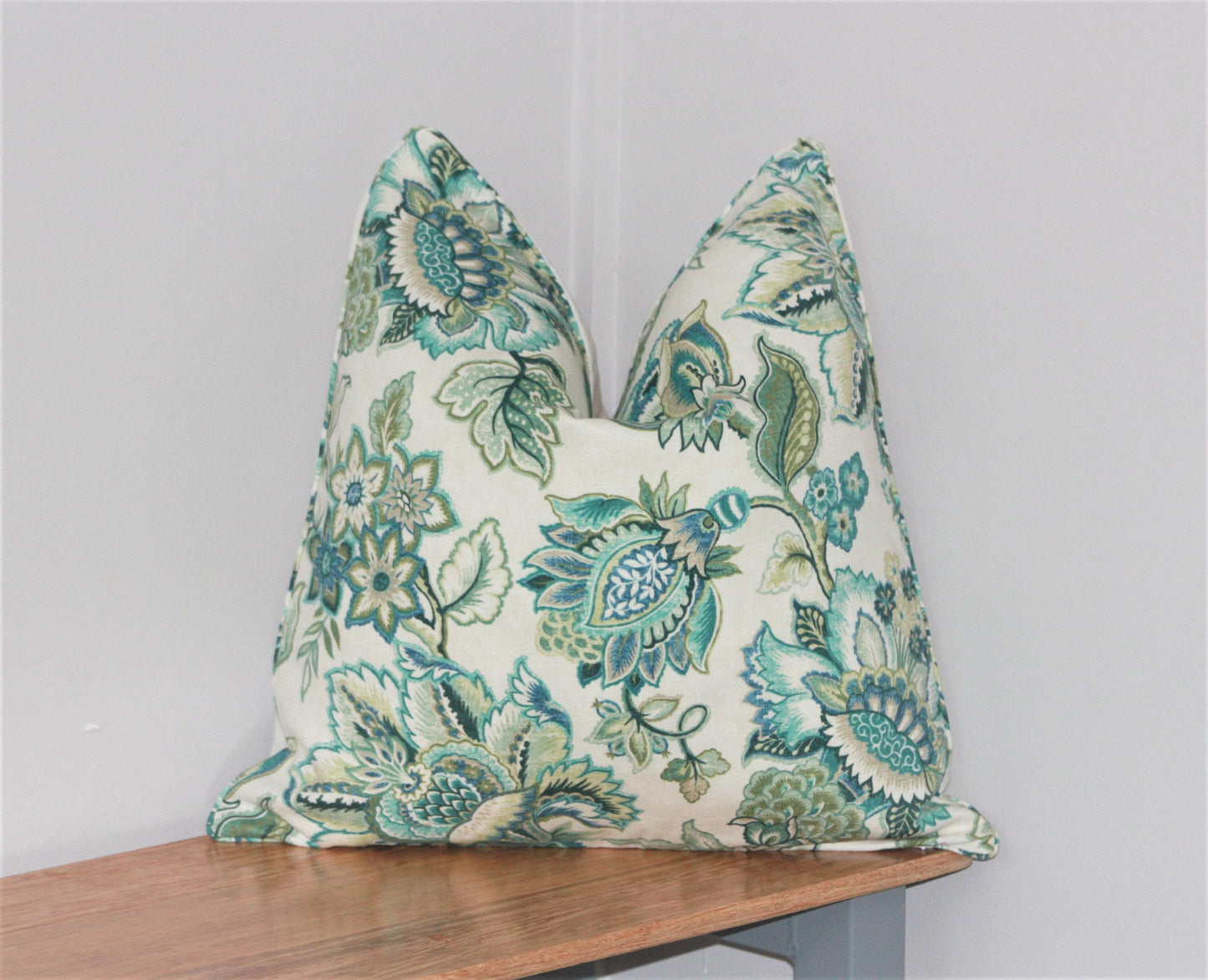 Seafoam Floral Cushion Covers 30x50