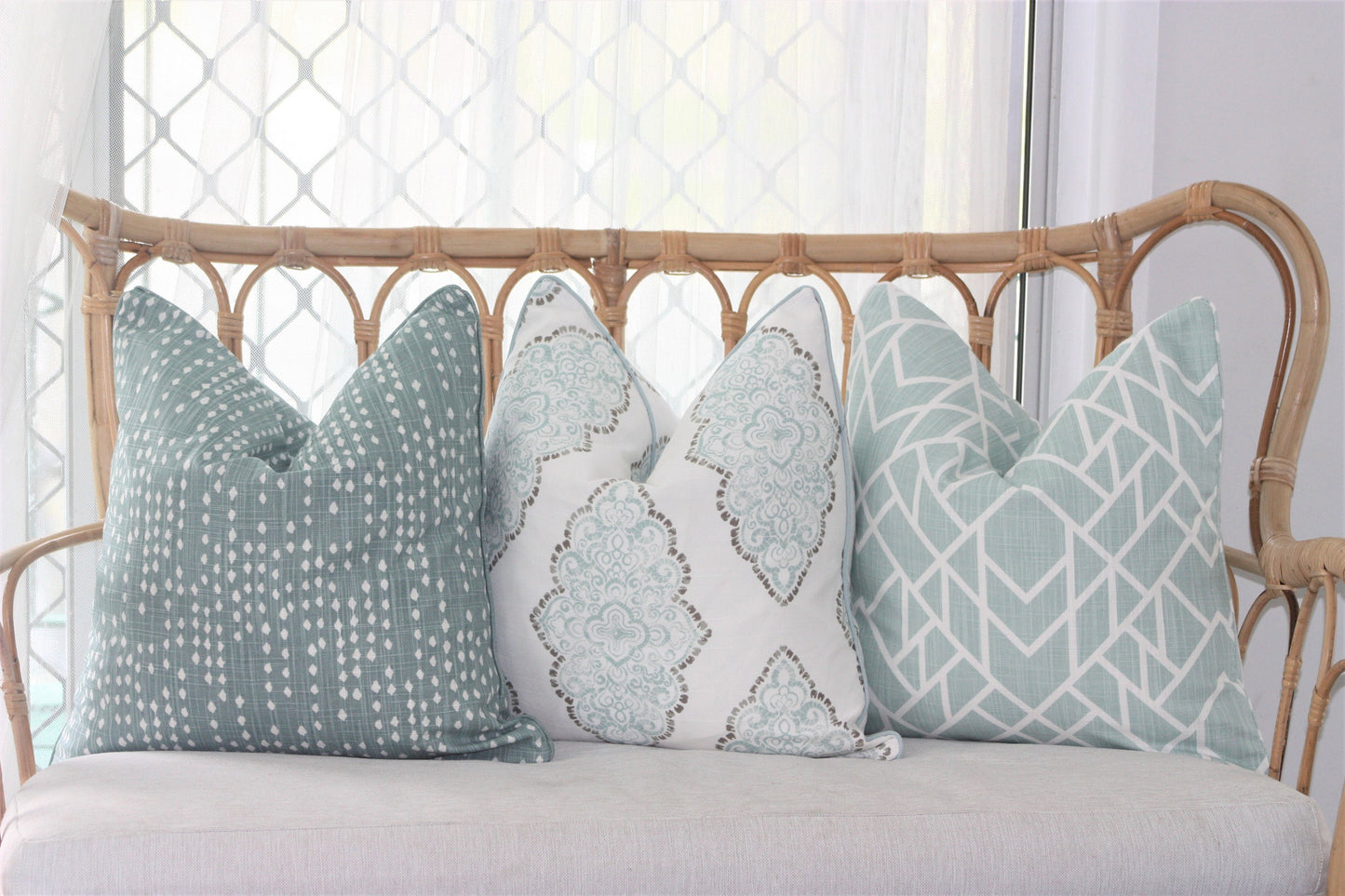 Snowy Slub Cushion Trio Covers