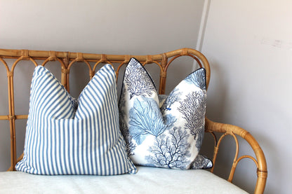 Coral Embroidered cushion covers by P Kaufmann