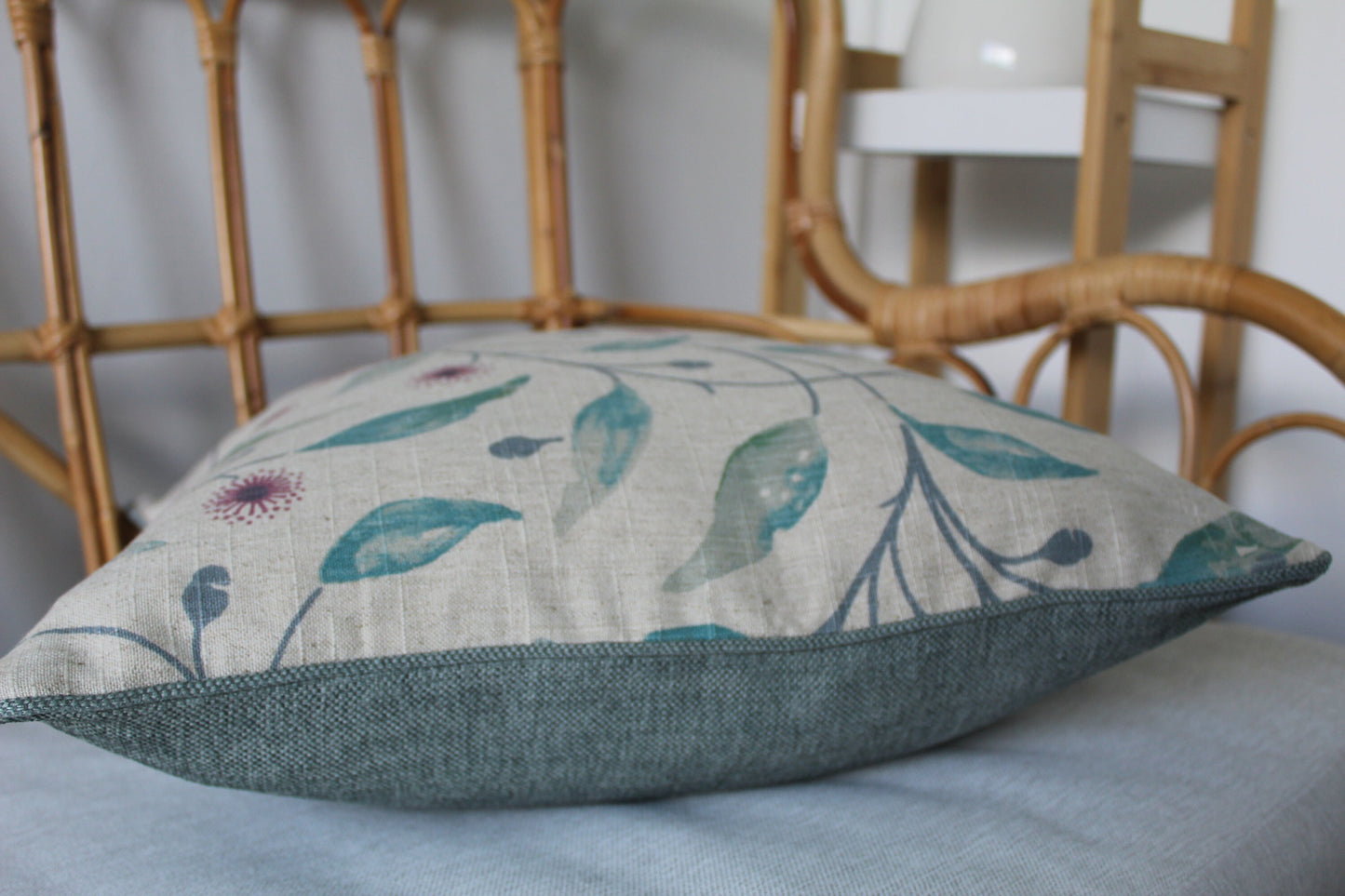 Hepburn Eucalyptus cushion covers by Warwick Fabrics