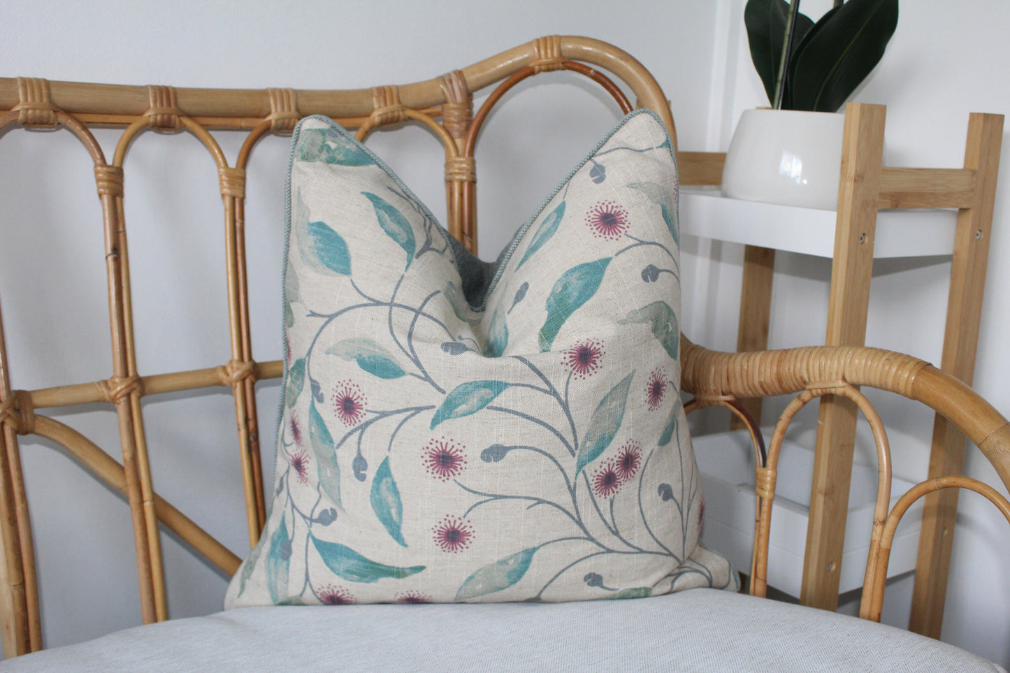 Hepburn Eucalyptus cushion covers by Warwick Fabrics