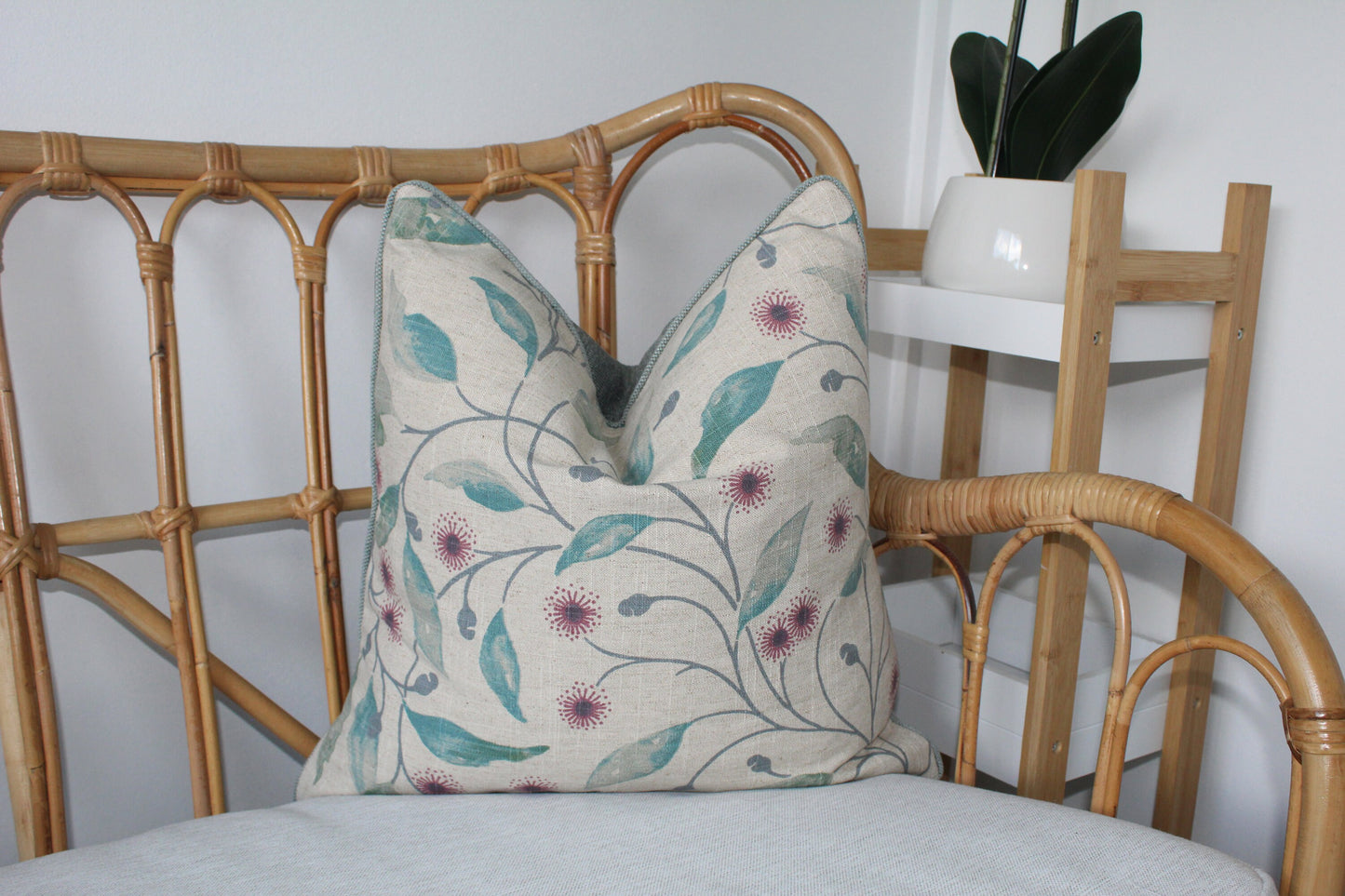 Hepburn Eucalyptus cushion covers by Warwick Fabrics