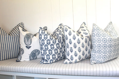 Paisley Wedgewood Cushion Covers by Laura & Kiran
